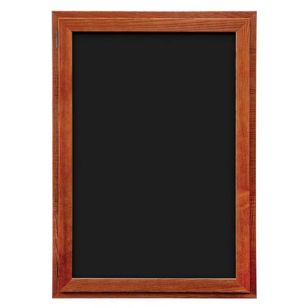 Outdoor Enclosed Combo Board, 72"x36", Black Frame/Black & Cloud